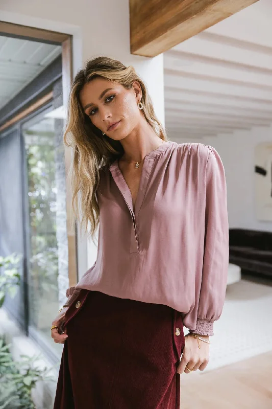 Chandler Blouse in Mauve - FINAL SALE