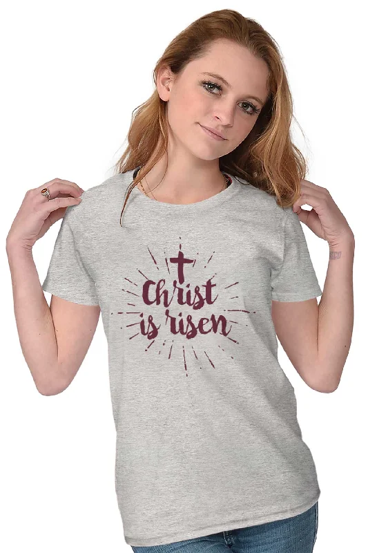 Christ Risen Ladies T Shirt