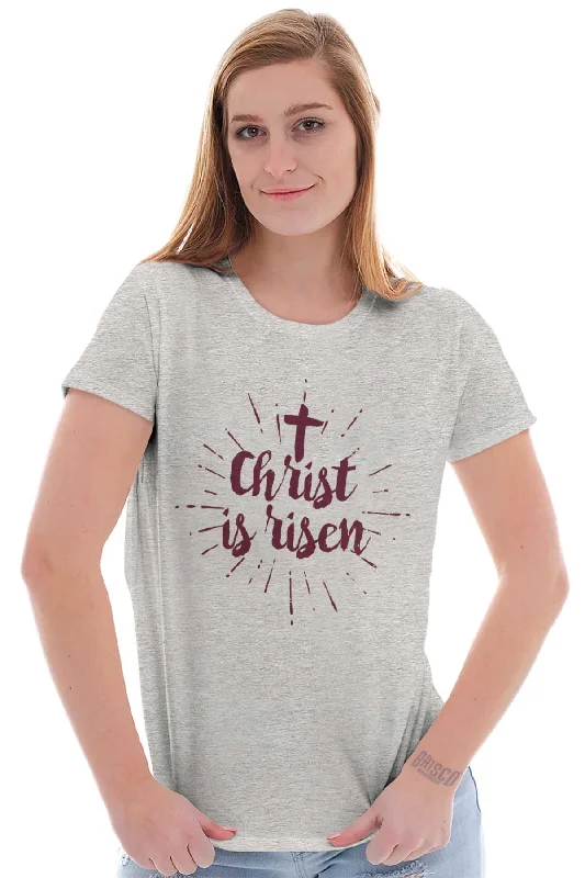 Christ Risen Ladies T Shirt