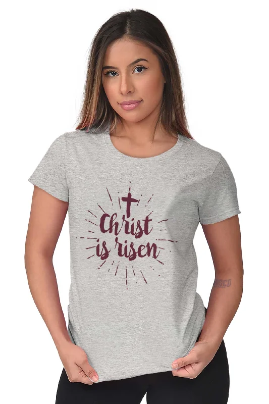 Christ Risen Ladies T Shirt