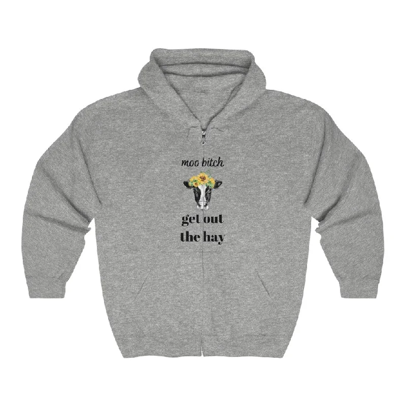 Get out the hay zip up hoodie