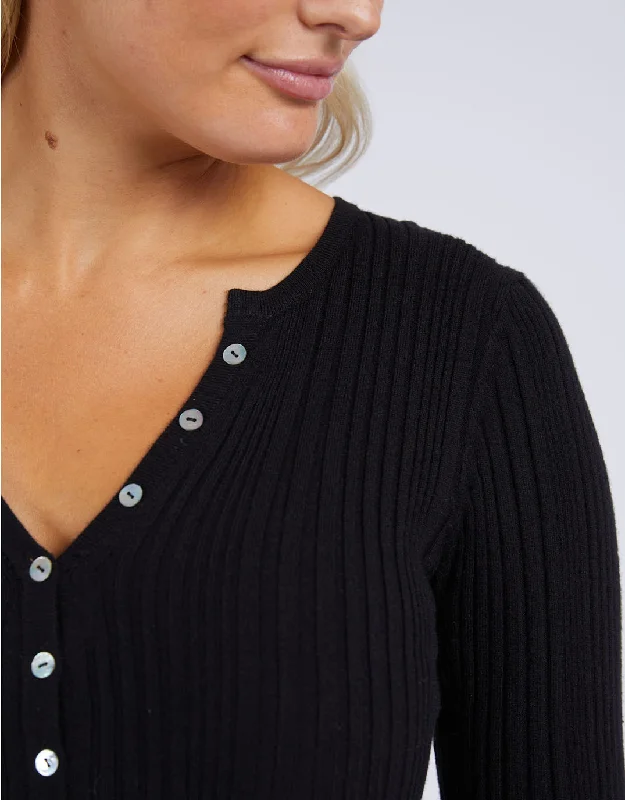 Hannah Rib Knit - Black