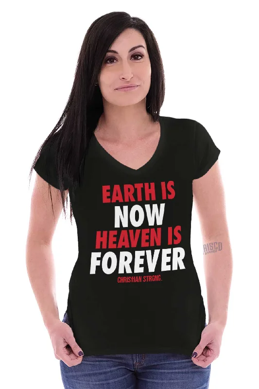 Heaven Forever Junior Fit V-Neck T-Shirt