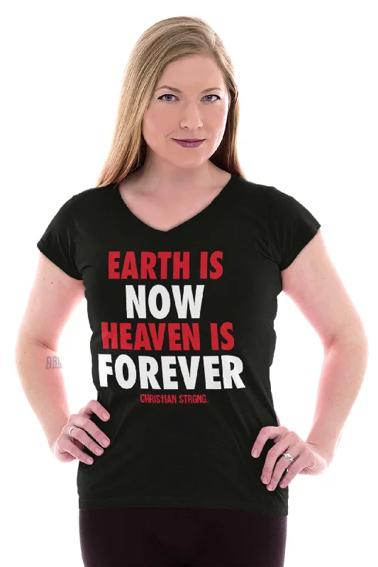 Heaven Forever Junior Fit V-Neck T-Shirt