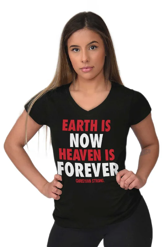 Heaven Forever Junior Fit V-Neck T-Shirt