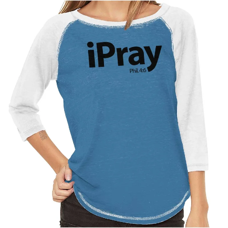 I Pray Philippians Baseball Raglan T