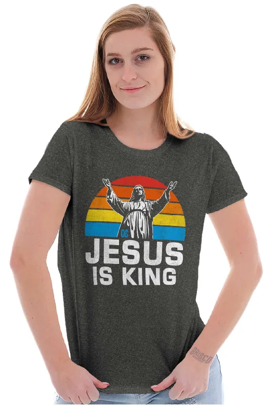 Jesus is King Ladies T Shirt