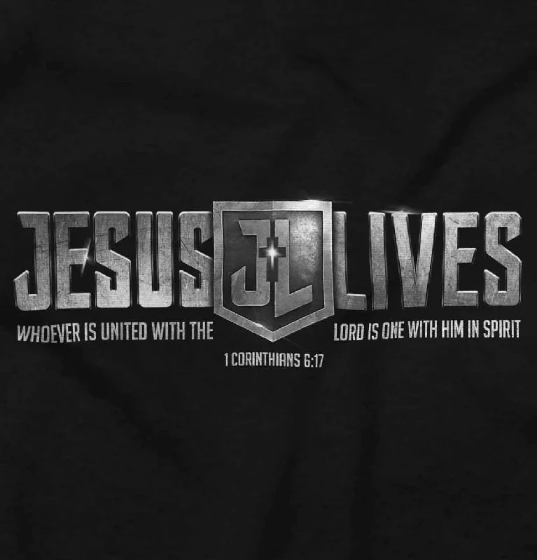 Jesus Lives Junior Fit V-Neck T-Shirt