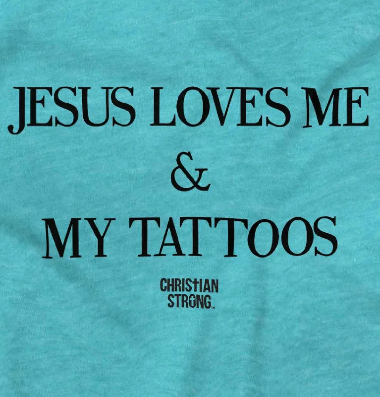 Jesus Loves My Tattoos Vintage T Shirts