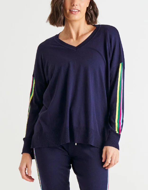 Karina Sweater - Blue Rainbow