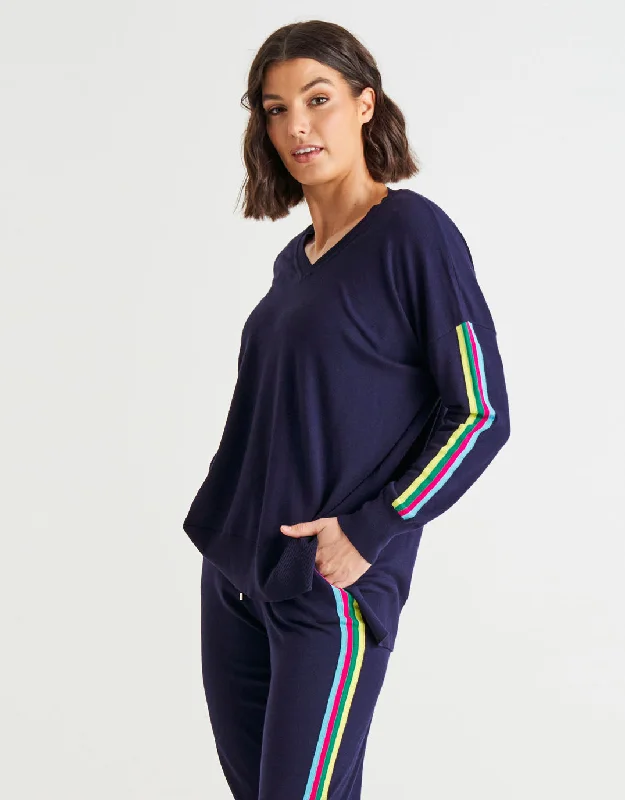 Karina Sweater - Blue Rainbow