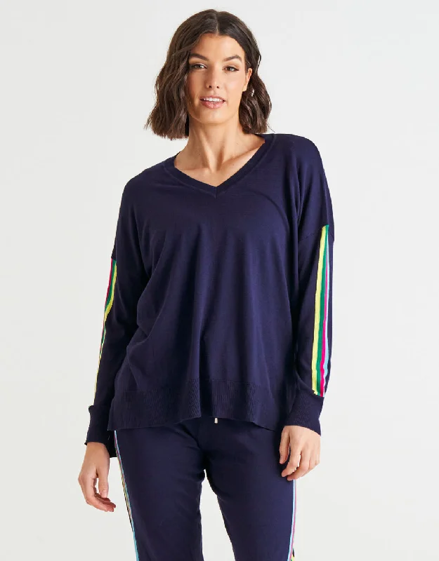 Karina Sweater - Blue Rainbow