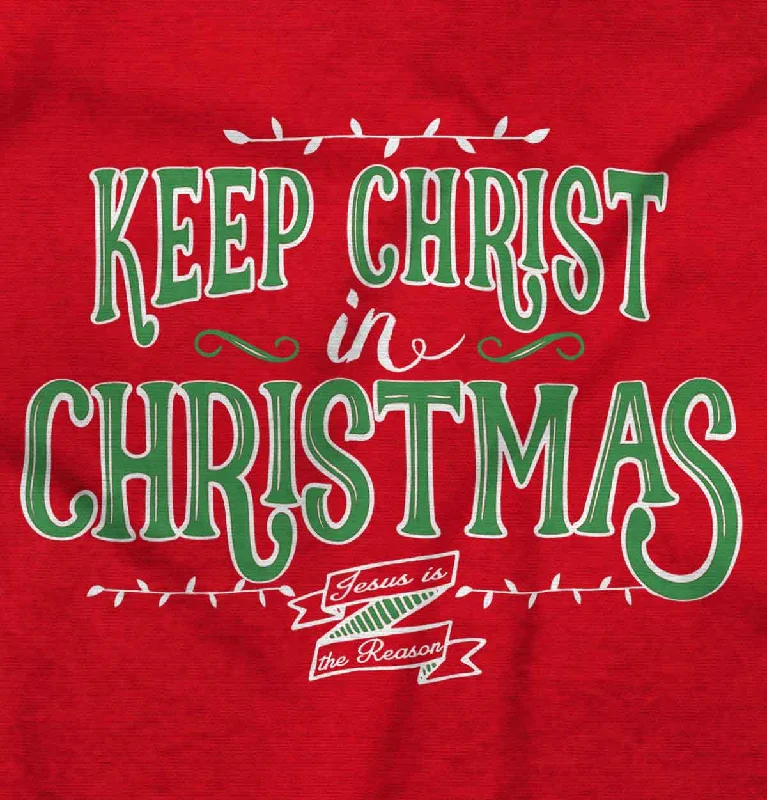 Keep Christ in Christmas Ladies T Shirt