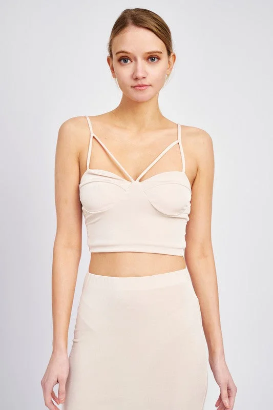 Laticce Front Cropped Cami