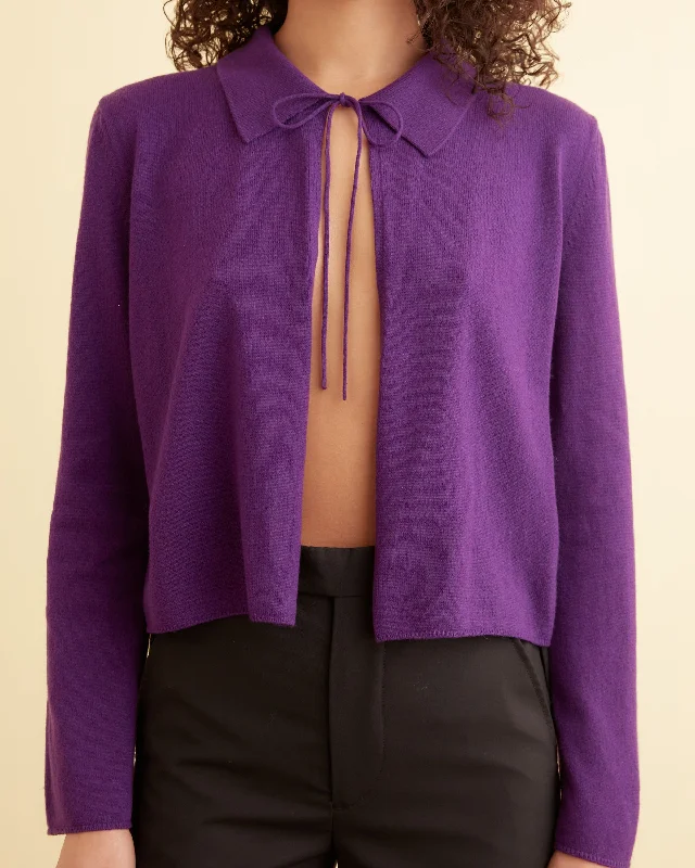 Lodge Cardigan - Plum