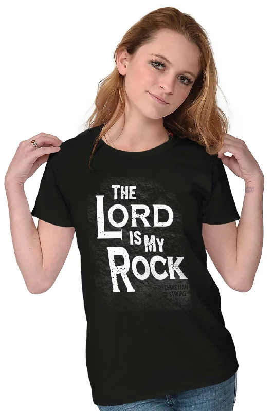 Lord Is My Rock Ladies T Shirt