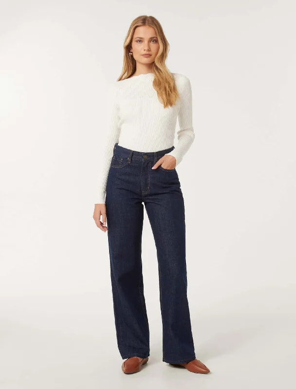 Macey Pointelle Jumper