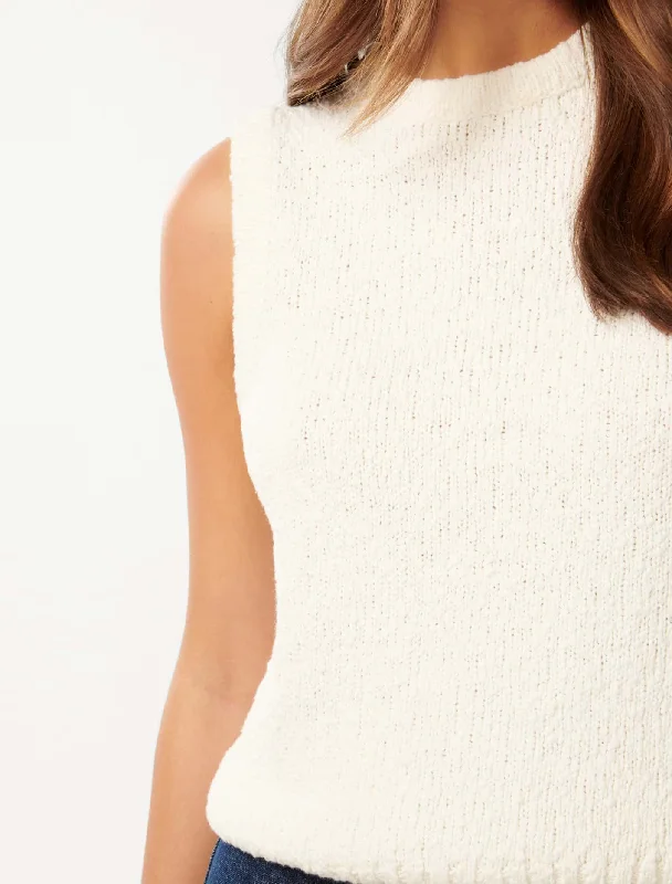 Maria Boucle Knit Tank Top