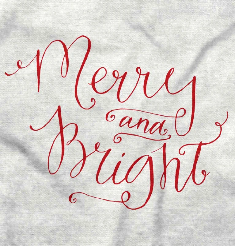 Merry And Bright V-Neck T-Shirt