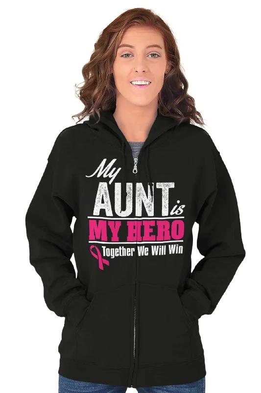 My Aunt My Hero Zip Hoodie