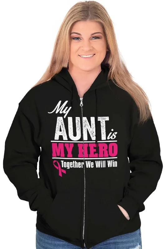 My Aunt My Hero Zip Hoodie