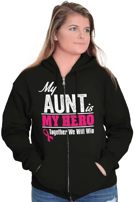 My Aunt My Hero Zip Hoodie