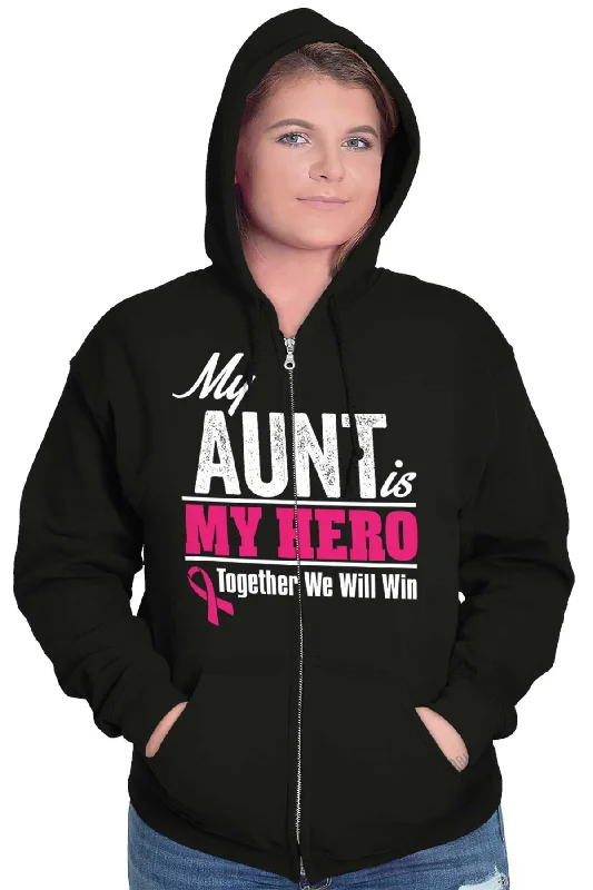 My Aunt My Hero Zip Hoodie