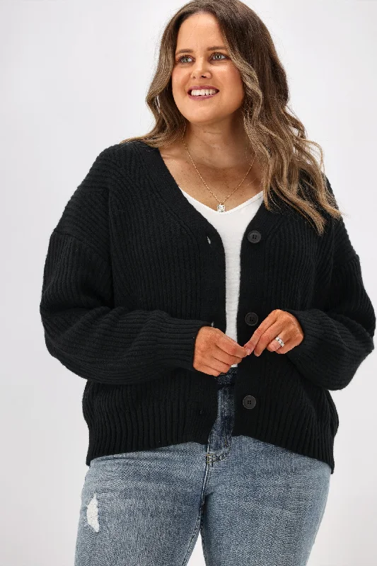 New U Collection Mattie Cardigan Black