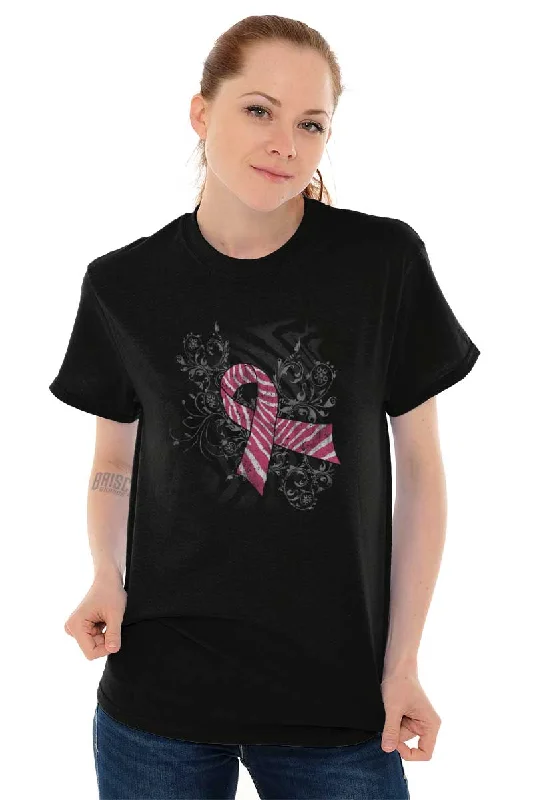 Pink And White Ribbon T Shirt