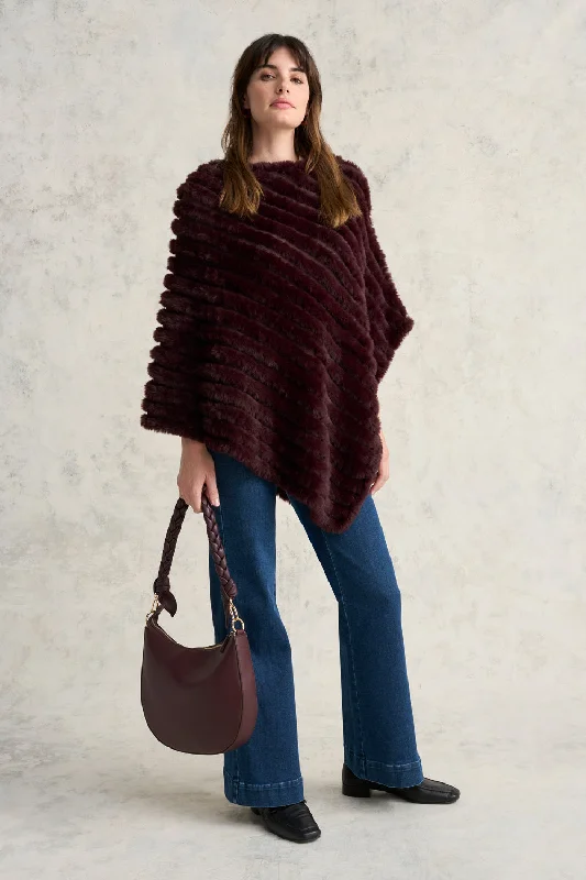 Pinot Faux Fur Poncho