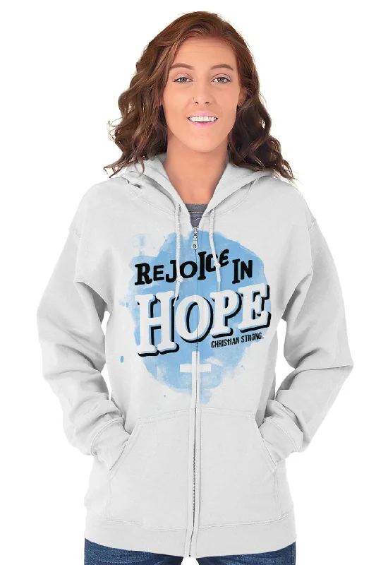 Rejoice in Hope Zip Hoodie