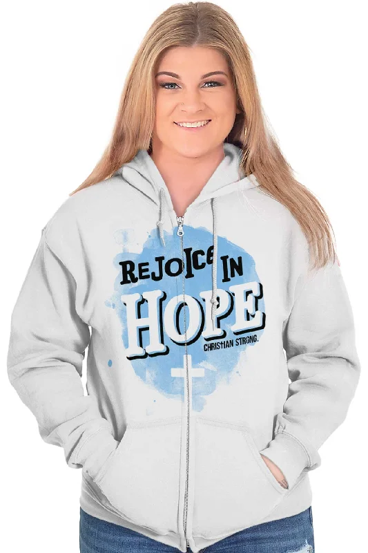 Rejoice in Hope Zip Hoodie