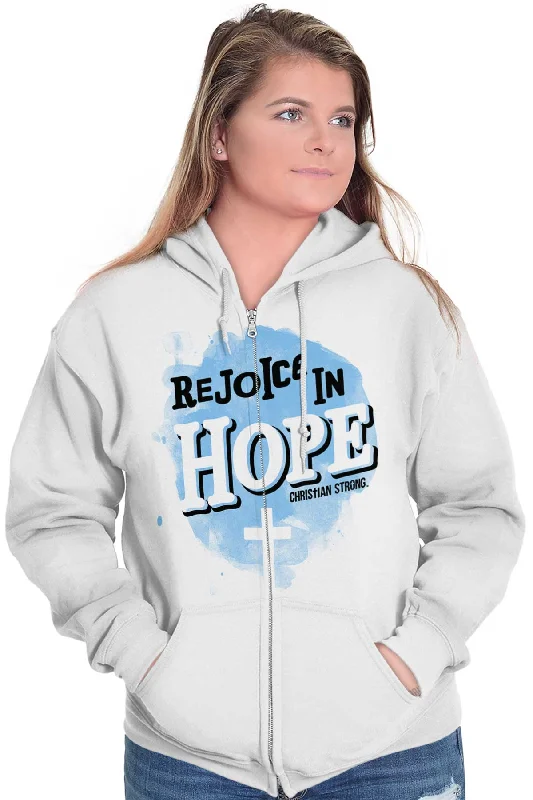 Rejoice in Hope Zip Hoodie