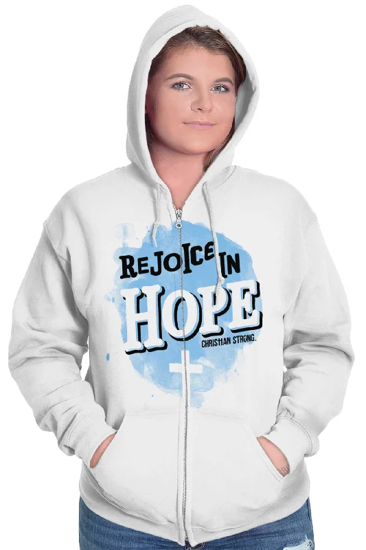 Rejoice in Hope Zip Hoodie