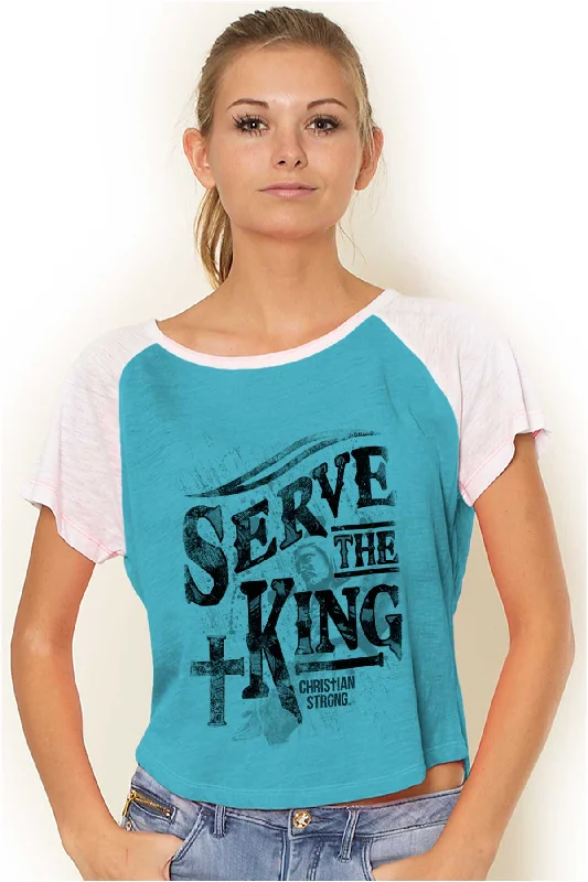 Serve The King Jesus Christ Vintage T Shirts