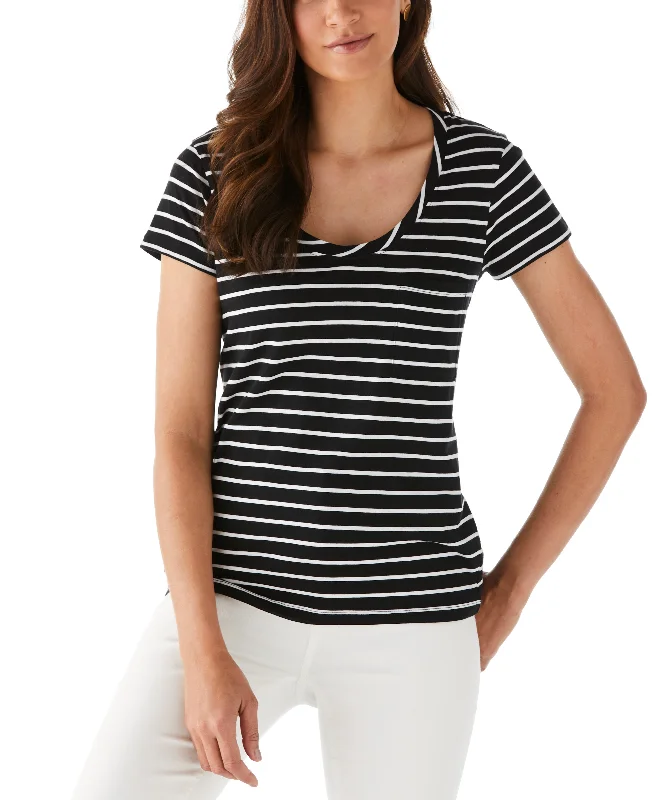 Petite Stripe Slub Tee