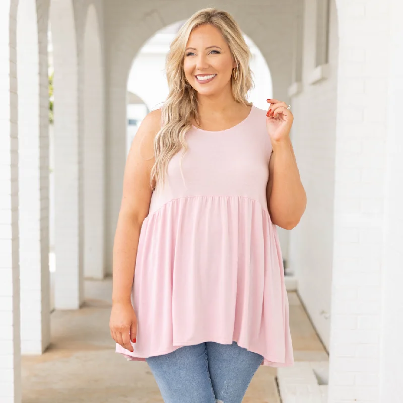 Summer Soiree Tank, Dusty Pink