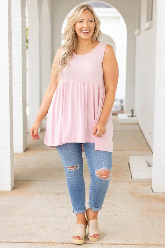 Summer Soiree Tank, Dusty Pink