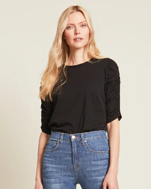 Waldorf Ruched-Sleeve Tee