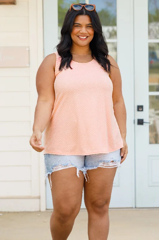 Weekender Dotted Tank, Peach