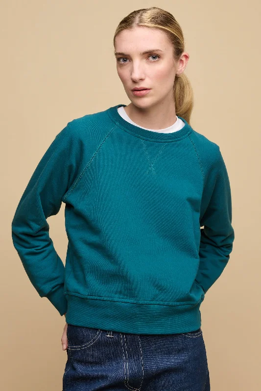 Women's Raglan Sweatshirt - Teal